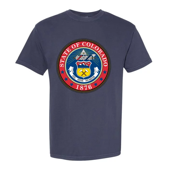 State Of Colorado Seal 1876 Garment-Dyed Heavyweight T-Shirt