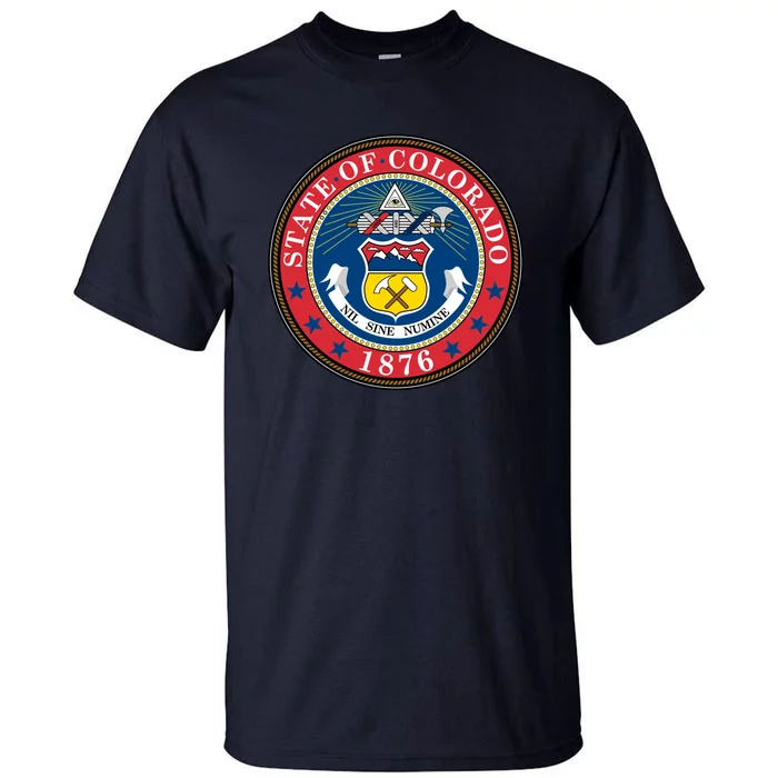 State Of Colorado Seal 1876 Tall T-Shirt