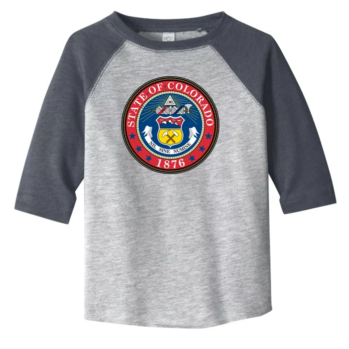 State Of Colorado Seal 1876 Toddler Fine Jersey T-Shirt