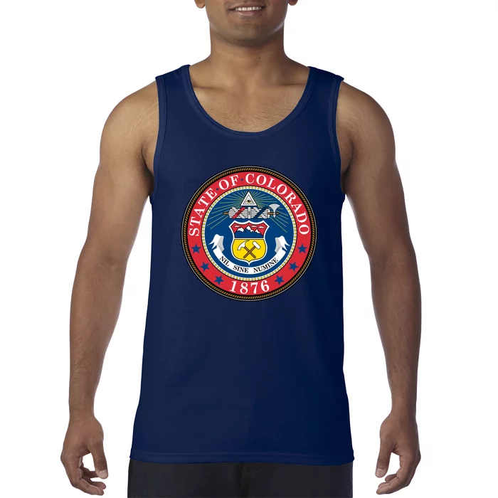 State Of Colorado Seal 1876 Tank Top