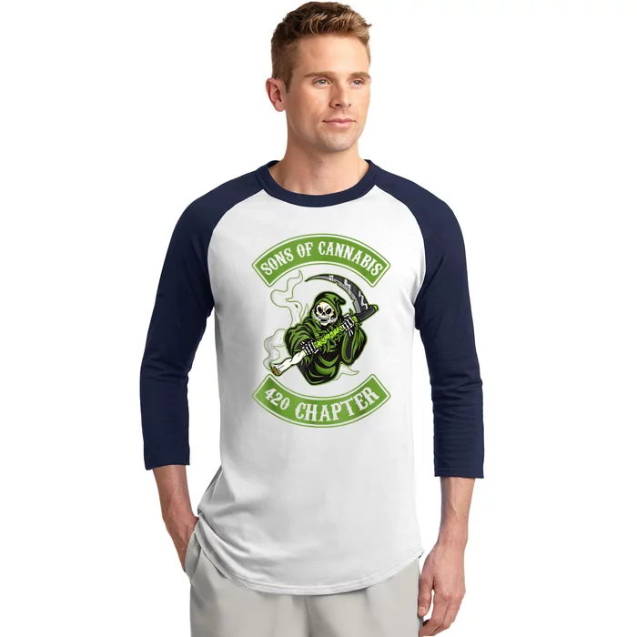 Sons Of Cannabis 420 Chapter Baseball Sleeve Shirt