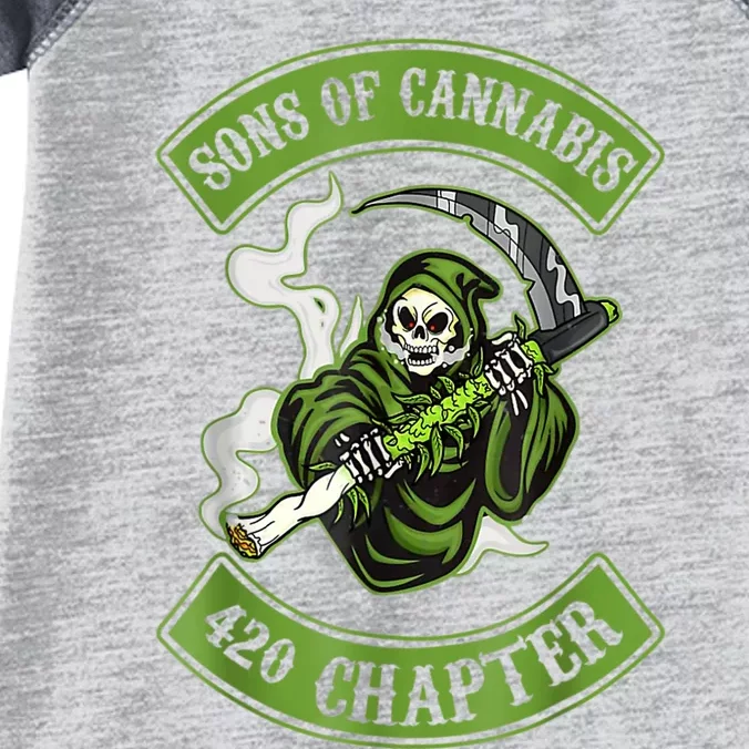 Sons Of Cannabis 420 Chapter Infant Baby Jersey Bodysuit