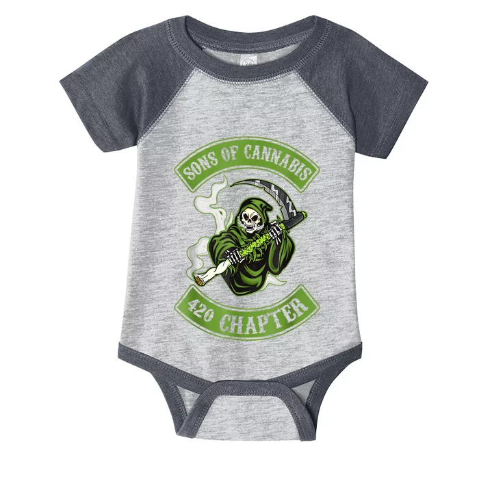 Sons Of Cannabis 420 Chapter Infant Baby Jersey Bodysuit