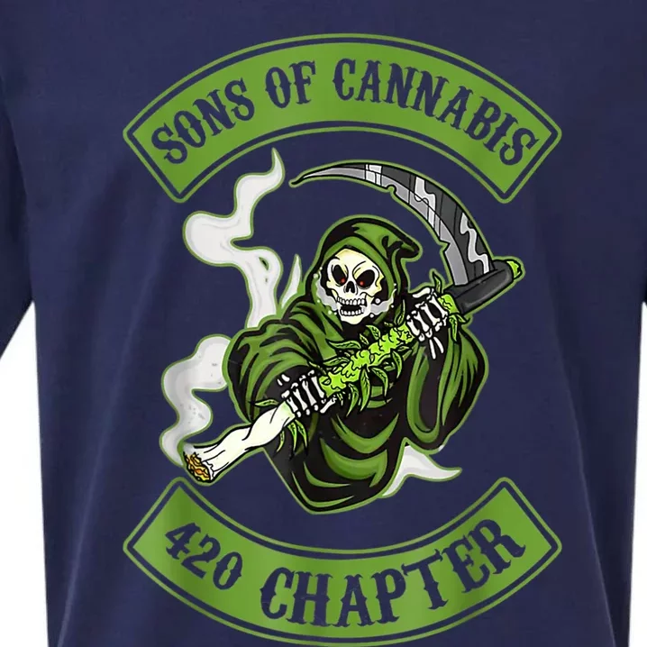 Sons Of Cannabis 420 Chapter Sueded Cloud Jersey T-Shirt