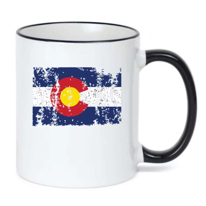 State Of Colorado Flag Black Color Changing Mug