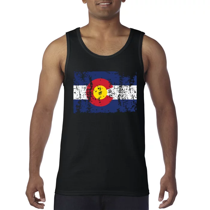 State Of Colorado Flag Tank Top