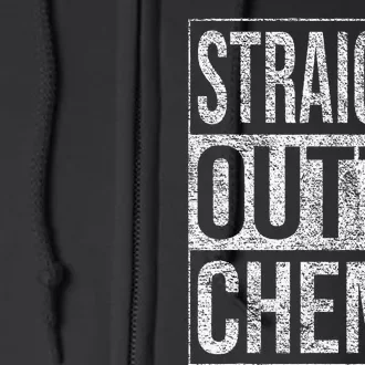 Straight Outta Chemo Chemotherapy Cancer Treatment Full Zip Hoodie