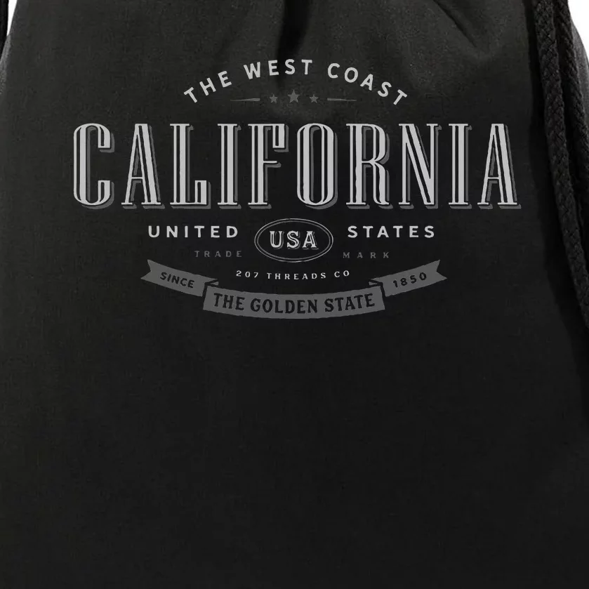 State Of California Drawstring Bag