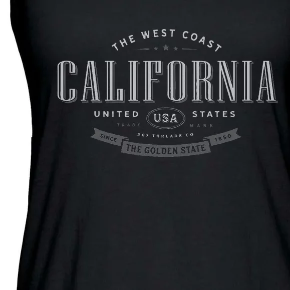 State Of California Ladies Essential Flowy Tank