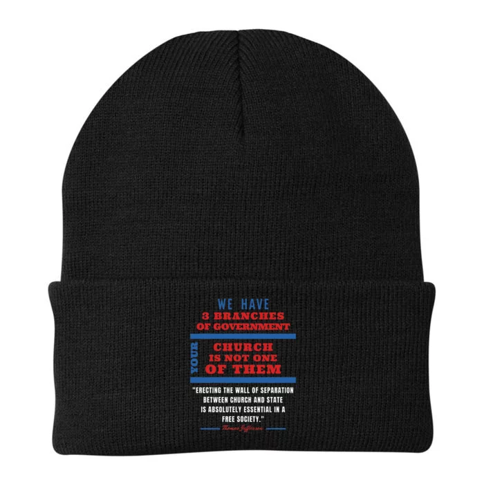 Separation Of Church And State Defend Our Democracy Knit Cap Winter Beanie