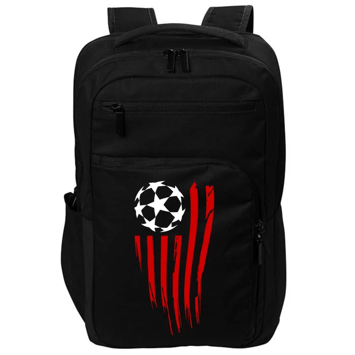 Soccer Ball American Flag Impact Tech Backpack