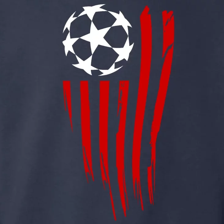 Soccer Ball American Flag Toddler Hoodie