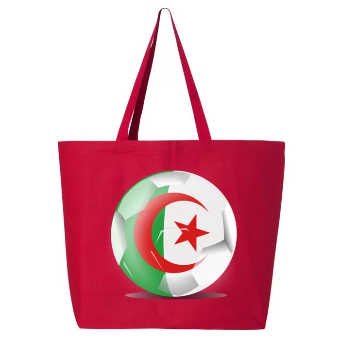 Soccer Ball Country Flag Algeria 25L Jumbo Tote