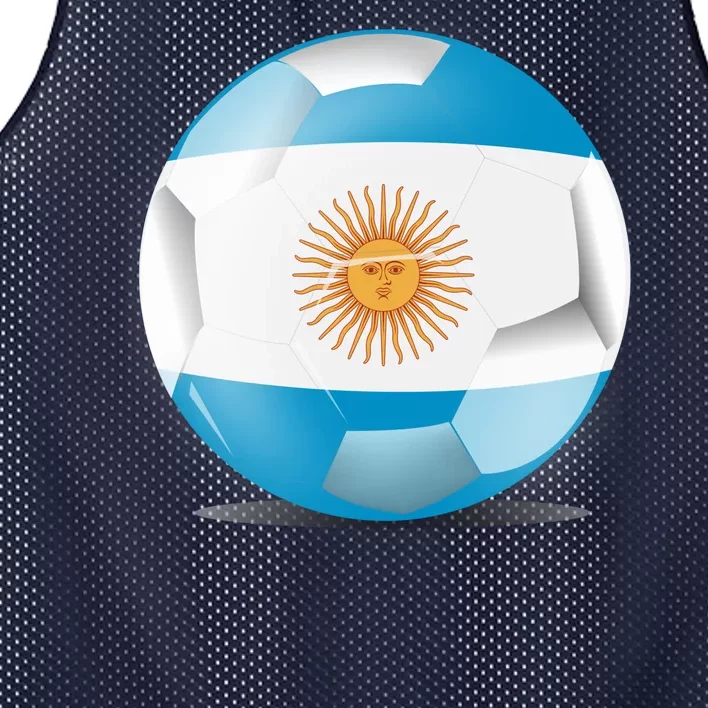 Soccer Ball Country Flag Argentina Mesh Reversible Basketball Jersey Tank