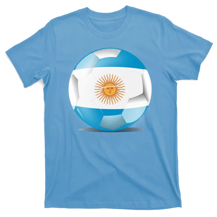 Soccer Ball Country Flag Argentina T-Shirt