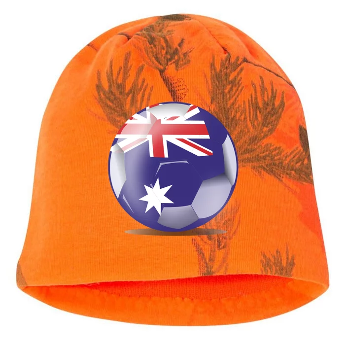 Soccer Ball Country Flag Australia Kati - Camo Knit Beanie