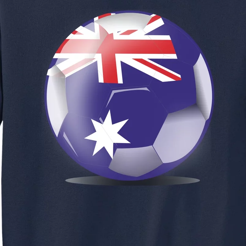 Soccer Ball Country Flag Australia Tall Sweatshirt