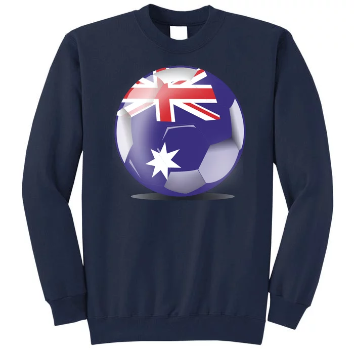 Soccer Ball Country Flag Australia Tall Sweatshirt