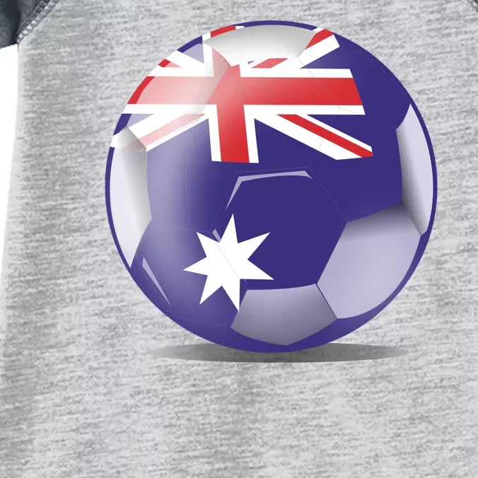 Soccer Ball Country Flag Australia Infant Baby Jersey Bodysuit