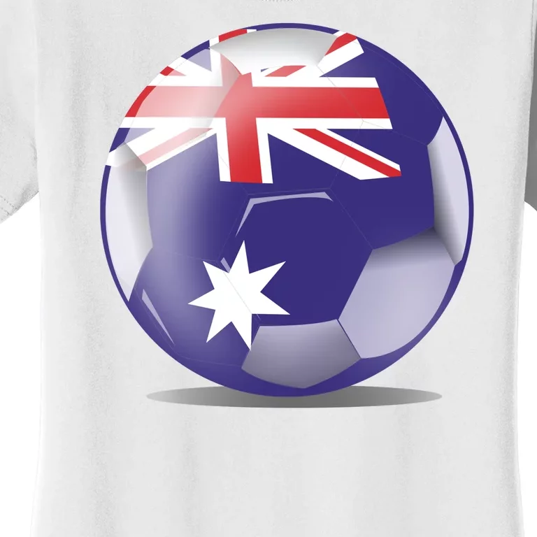 Soccer Ball Country Flag Australia Women's T-Shirt