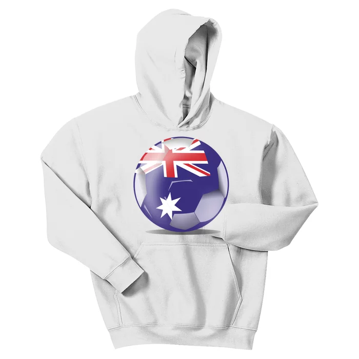 Soccer Ball Country Flag Australia Kids Hoodie