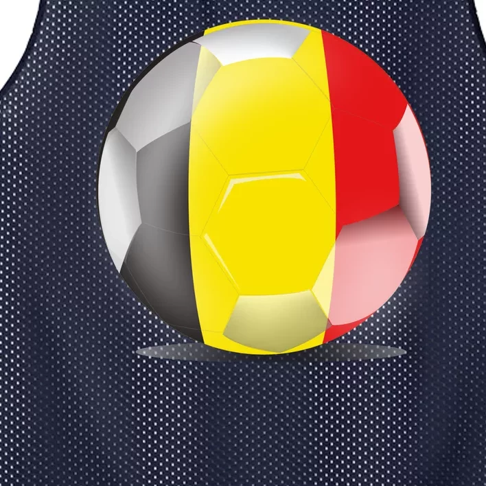 Soccer Ball Country Flag Belgium Mesh Reversible Basketball Jersey Tank