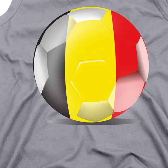 Soccer Ball Country Flag Belgium Tank Top