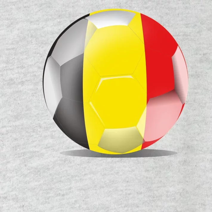 Soccer Ball Country Flag Belgium Toddler Long Sleeve Shirt