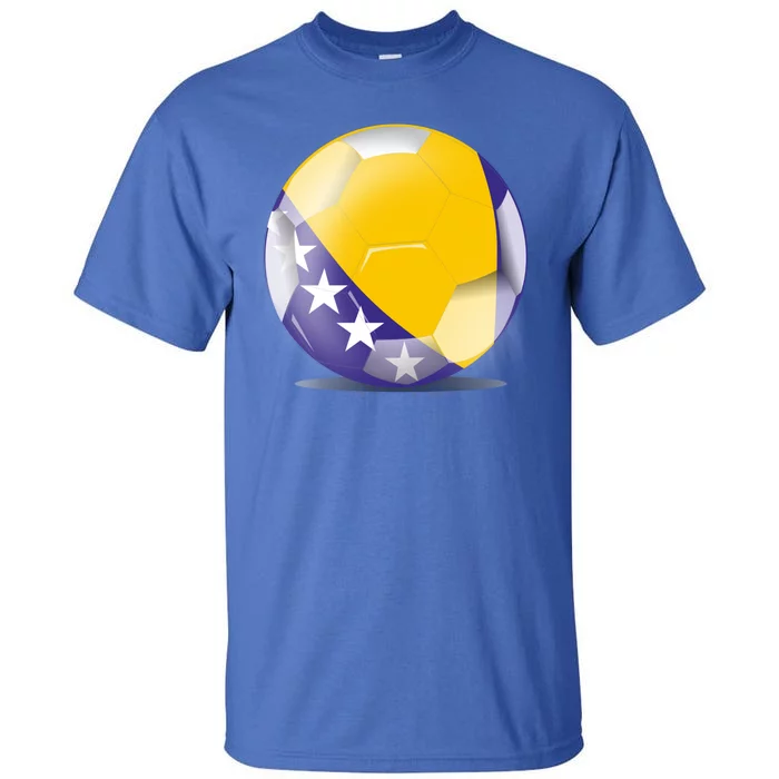 Soccer Ball Country Flag Bosnia Herzegovina Tall T-Shirt