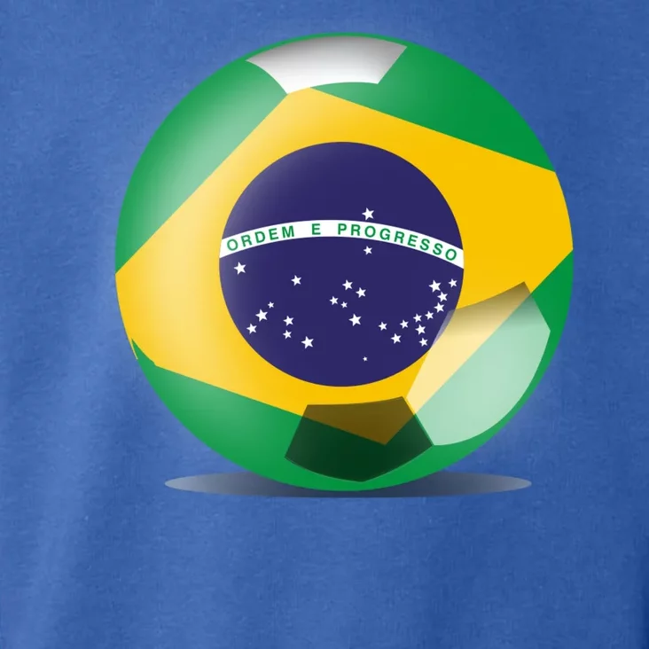 Soccer Ball Country Flag Brazil Toddler Hoodie