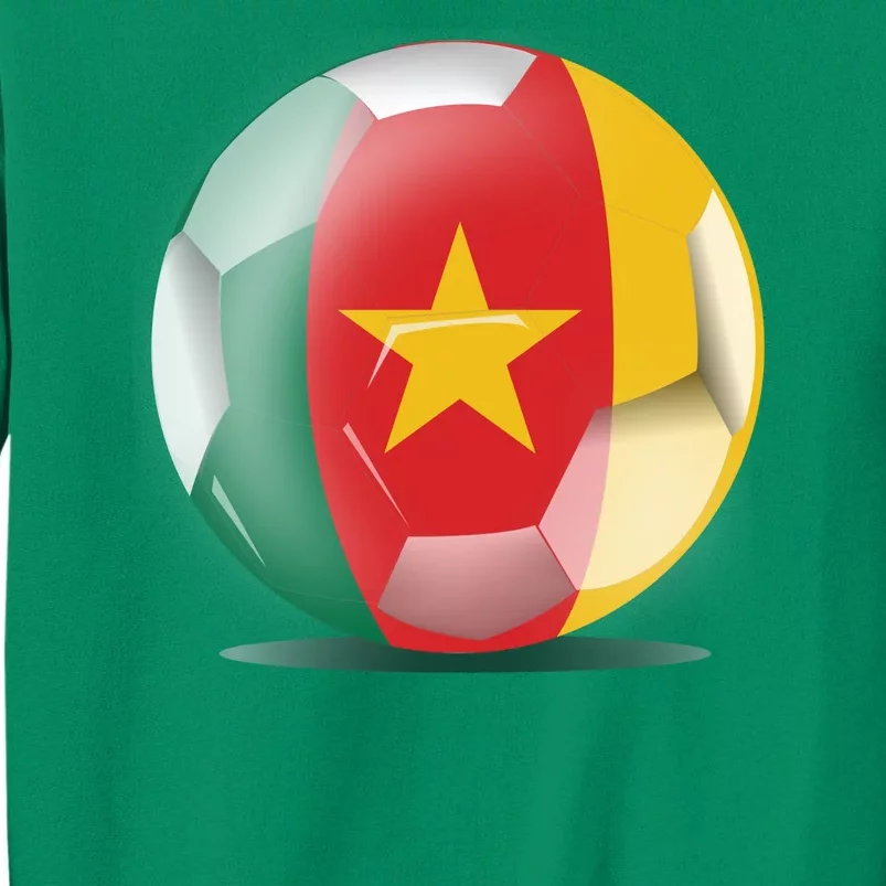 Soccer Ball Country Flag Cameroon Sweatshirt