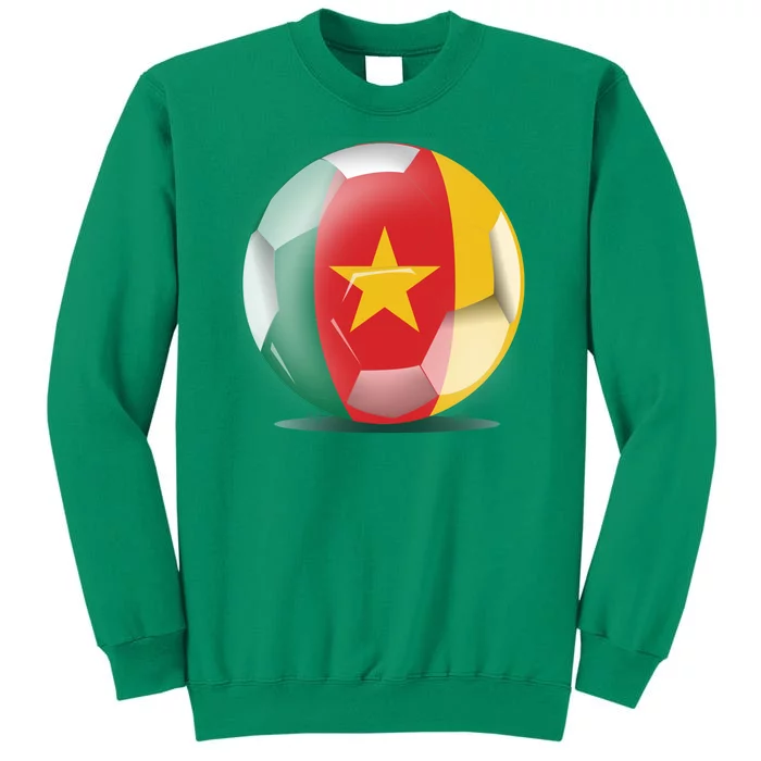 Soccer Ball Country Flag Cameroon Sweatshirt