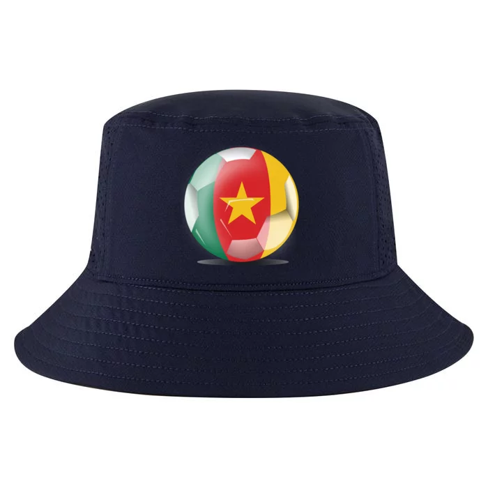 Soccer Ball Country Flag Cameroon Cool Comfort Performance Bucket Hat