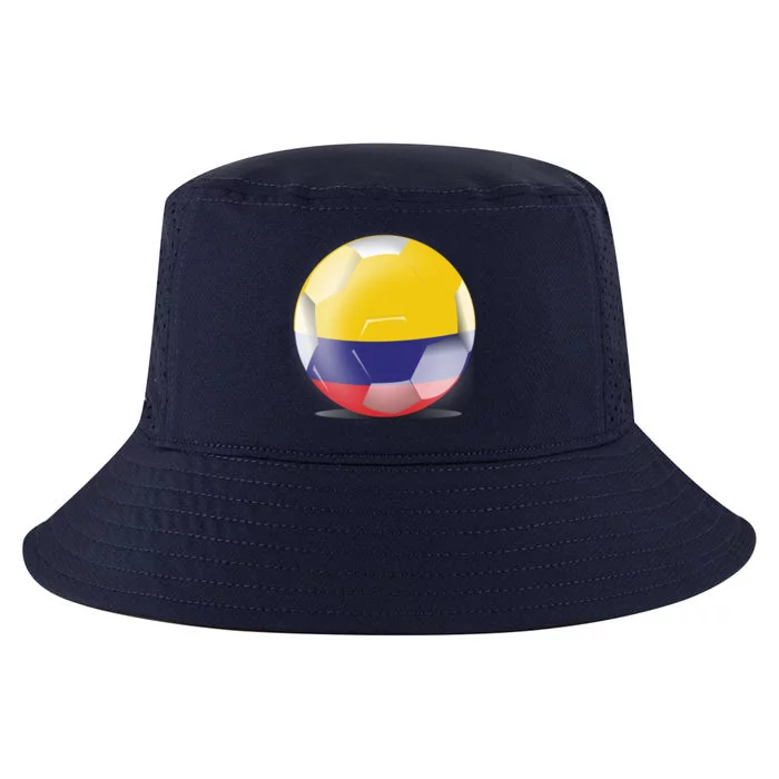 Soccer Ball Country Flag Colombia Cool Comfort Performance Bucket Hat