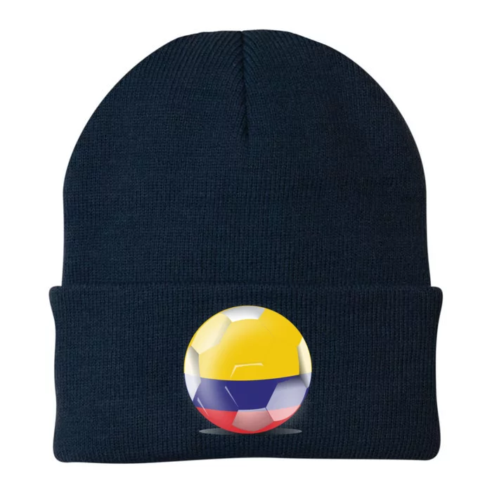 Soccer Ball Country Flag Colombia Knit Cap Winter Beanie