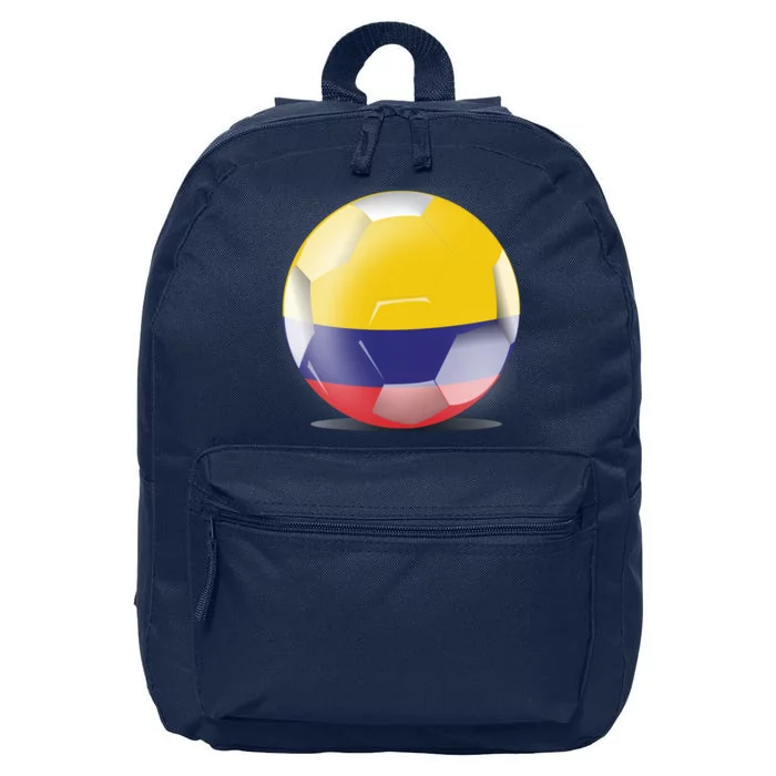 Soccer Ball Country Flag Colombia 16 in Basic Backpack