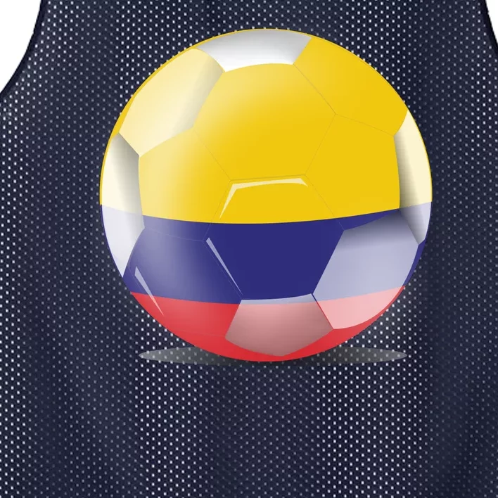 Soccer Ball Country Flag Colombia Mesh Reversible Basketball Jersey Tank