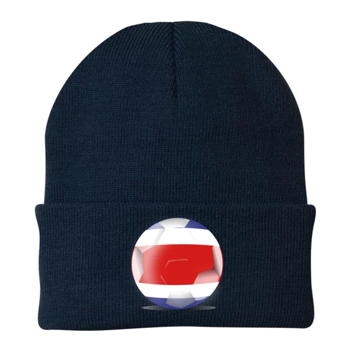 Soccer Ball Country Flag Costa Rica Knit Cap Winter Beanie