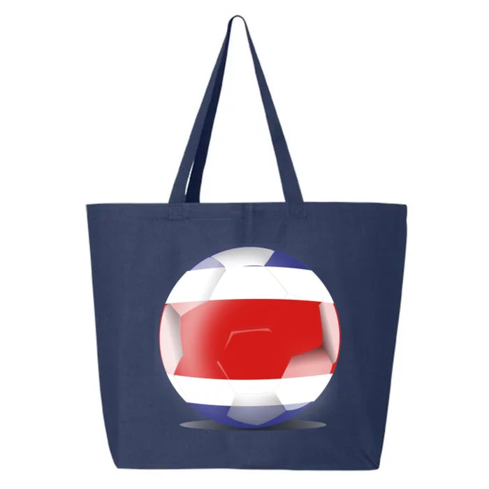 Soccer Ball Country Flag Costa Rica 25L Jumbo Tote