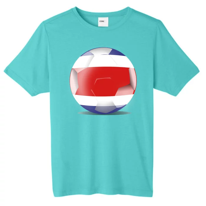 Soccer Ball Country Flag Costa Rica ChromaSoft Performance T-Shirt