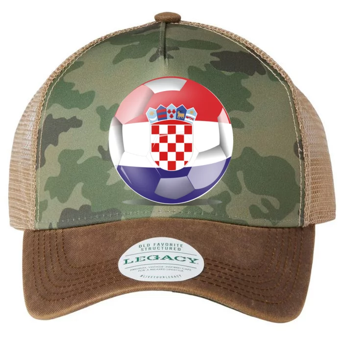 Soccer Ball Country Flag Croatia Legacy Tie Dye Trucker Hat