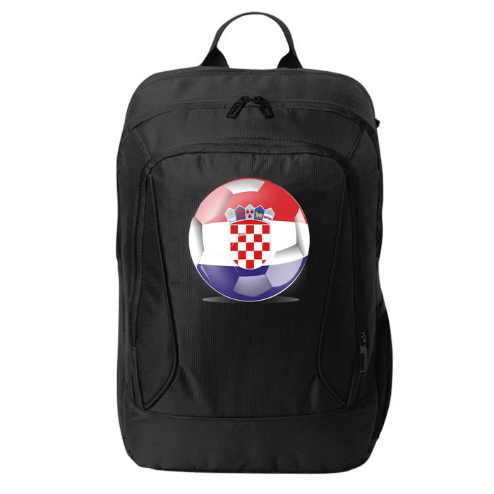 Soccer Ball Country Flag Croatia City Backpack