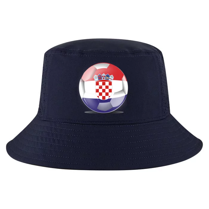 Soccer Ball Country Flag Croatia Cool Comfort Performance Bucket Hat