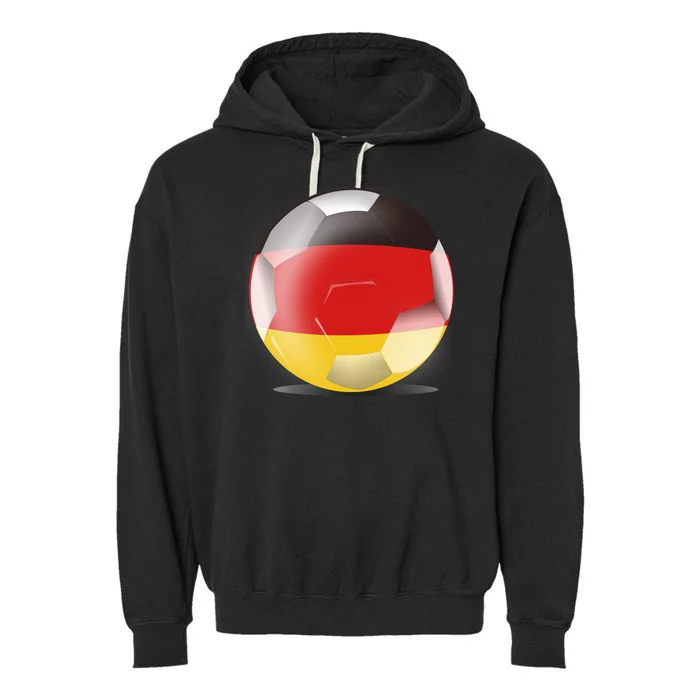 Soccer Ball Country Flag Germany Garment-Dyed Fleece Hoodie