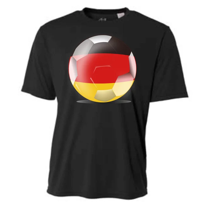 Soccer Ball Country Flag Germany Cooling Performance Crew T-Shirt