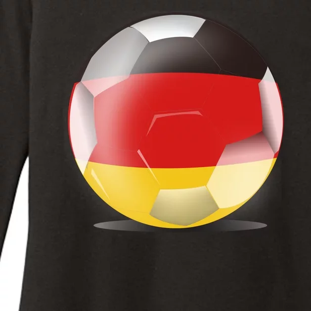 Soccer Ball Country Flag Germany Womens CVC Long Sleeve Shirt