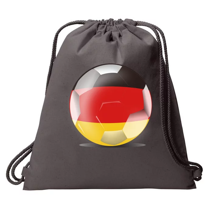 Soccer Ball Country Flag Germany Drawstring Bag