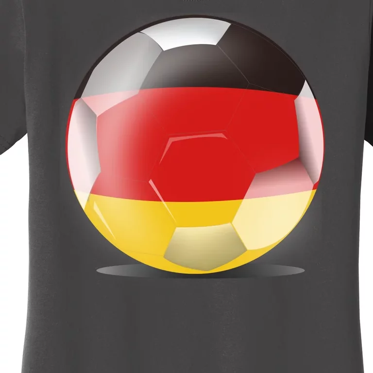 Soccer Ball Country Flag Germany Women's T-Shirt