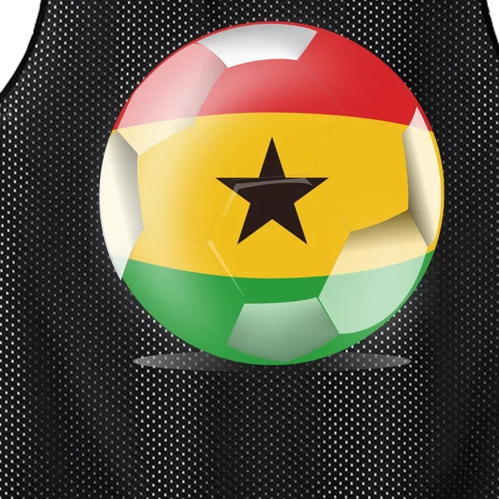 Soccer Ball Country Flag Ghana Mesh Reversible Basketball Jersey Tank