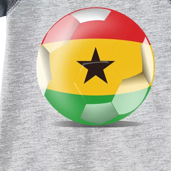 Soccer Ball Country Flag Ghana Infant Baby Jersey Bodysuit